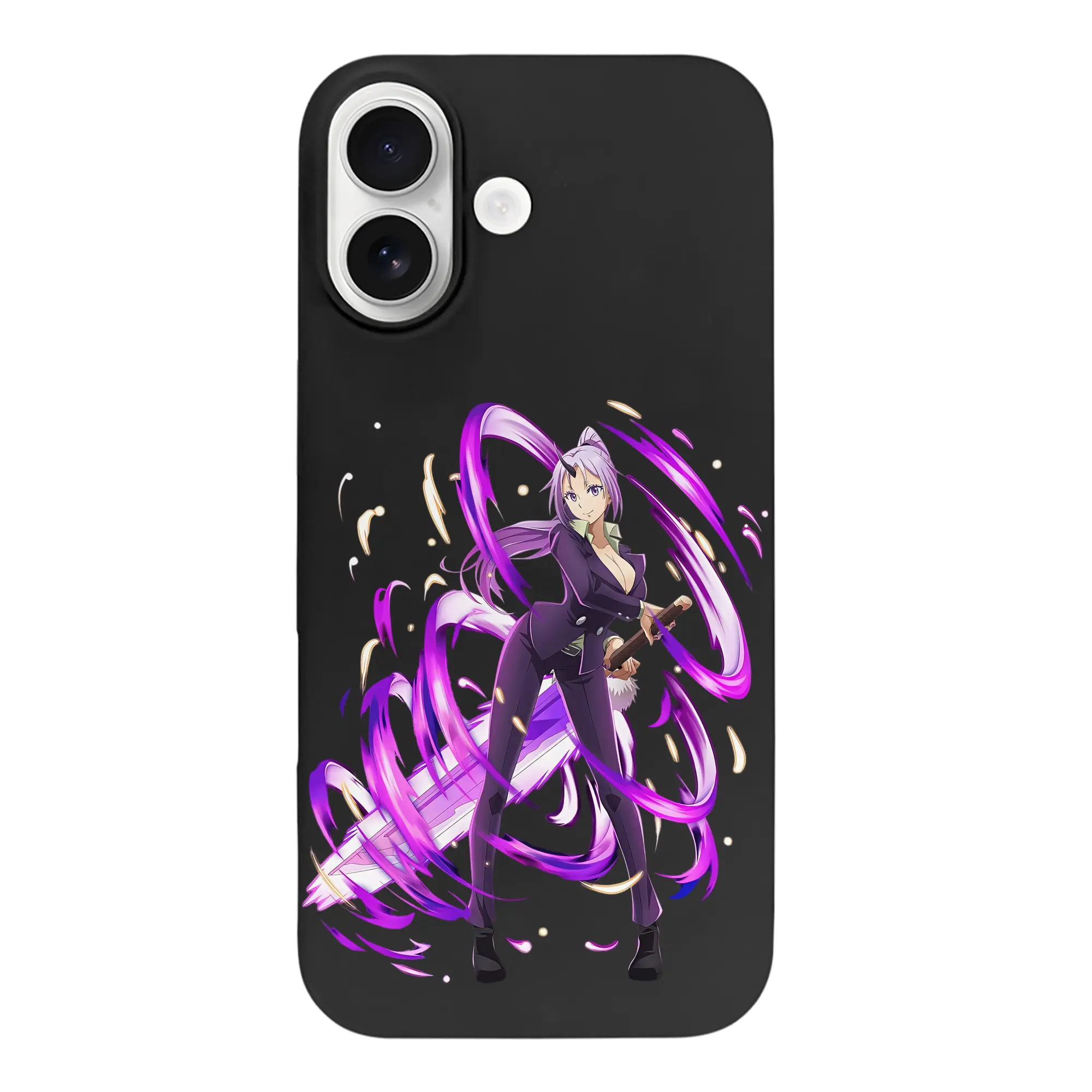 転生したらスライムだった件 グッズ,シオン - iPhone 17 シリーズ シリコンケース 薄型 耐衝撃 指紋防止 ソフトタッチカバー 精密フィット 傷防止 保護ケース iPhone 17/17 Air/17 Pro/17 Pro Max 対応